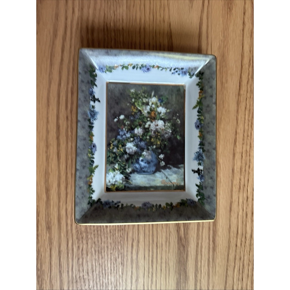 Goebel Artis Orbis Renoir Fleur de Printemps Porcelain Tray 1996 Floral Dish